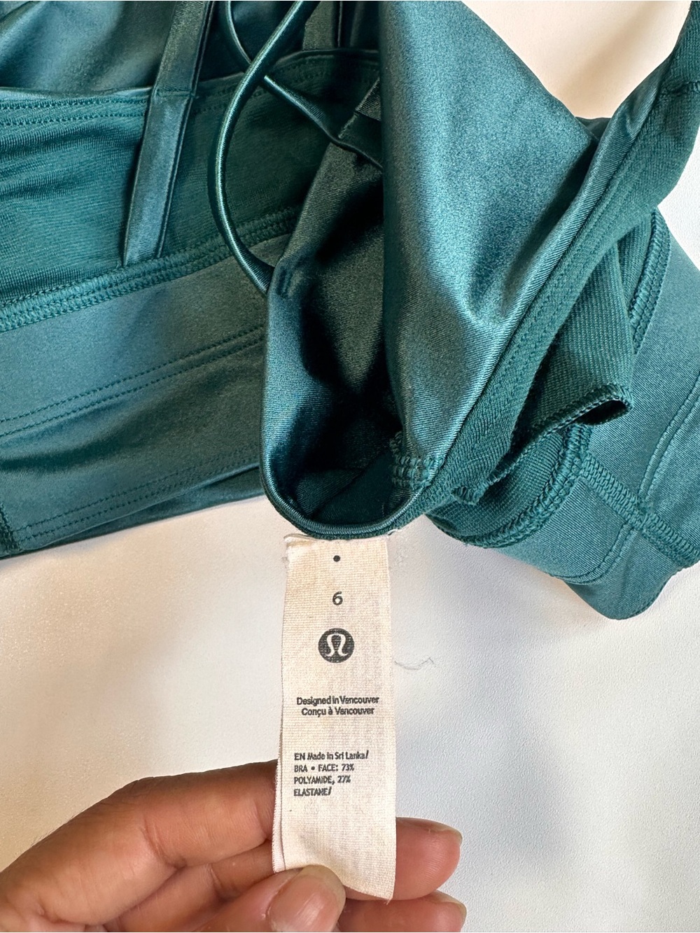 lululemon athletica Deep Teal Strappy Crisscross Sports Bra - Picture 3 of 3